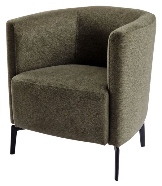 KONDELA Designové křeslo, zelená/černá, KAPY