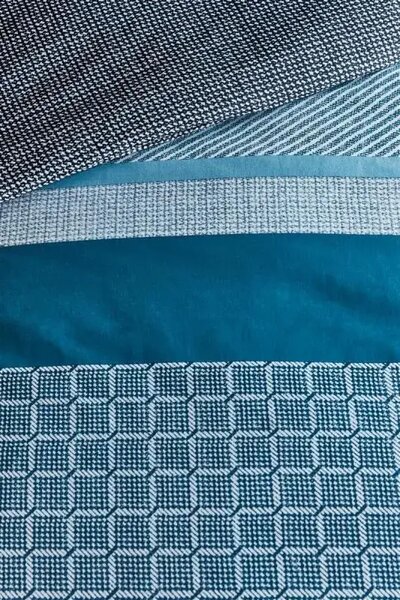 BH prodloužené povlečení Birger Blue, 140x200/220cm + 60x70cm, jednolůžko