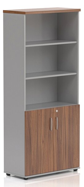 Vysoká skříň Visio LUX 80 x 38,5 x 183,5 cm, ořech