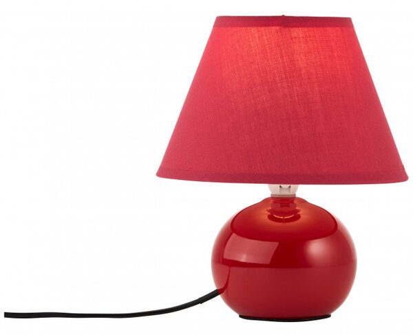 Brilliant 61047/01 Keramická stolní lampa PRIMO červená
