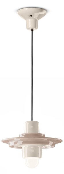 Ferroluce Závěsné svítidlo VOILÀ, ∅ 28 cm, 1xE14 Barva: Modrá-krémová