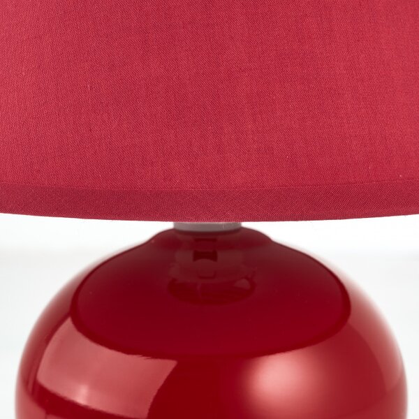Brilliant 61047/01 Keramická stolní lampa PRIMO červená