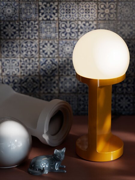 Ferroluce Stolní lampa HABEA, v. 37 cm, 1xE14 Barva: Modrá