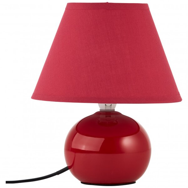 Brilliant 61047/01 Keramická stolní lampa PRIMO červená