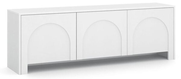 Bílá komoda, bezúchytkové otevíraní, š: 150cm