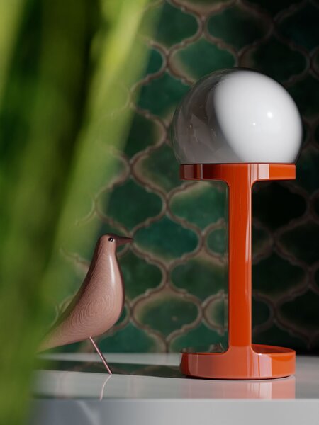 Ferroluce Stolní lampa HABEA, v. 37 cm, 1xE14 Barva: Modrá