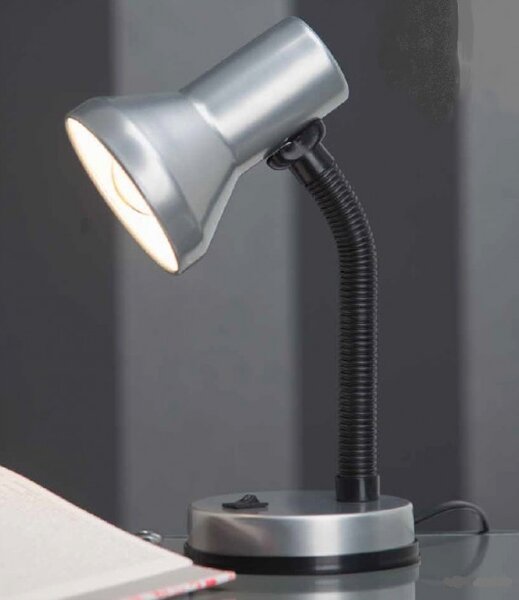 Brilliant 99122/11 Stolní lampa JUNIOR černo-stříbrná