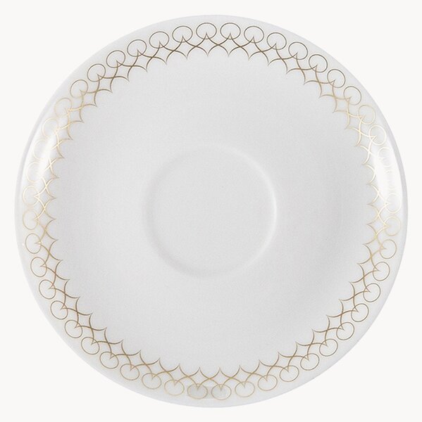 Sada podšálků z kostního porcelánu Jade, 6 dílů