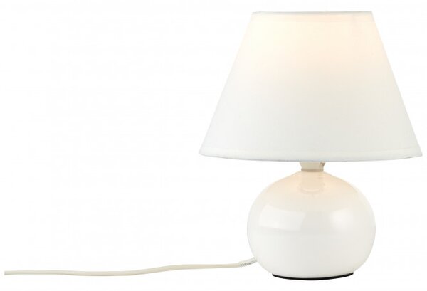 Brilliant 61047/05 Keramická stolní lampa PRIMO bílá