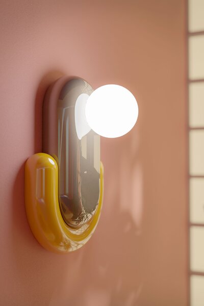 Ferroluce Nástěnné svítidlo ECLAIR, v. 35 cm, 1xG9 Barva: Oranžová-modrá