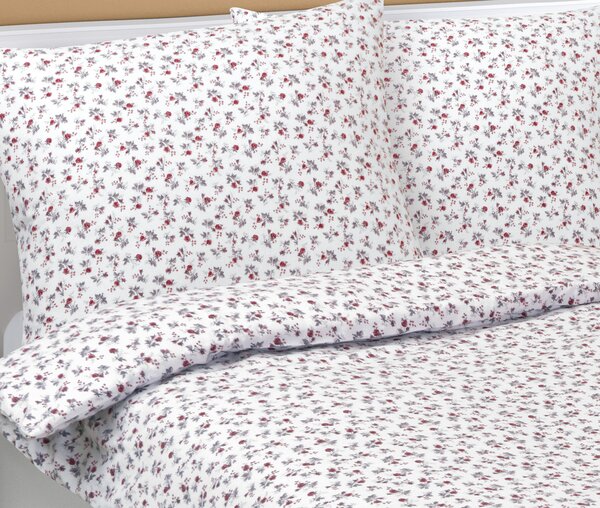 BELLATEX Povlečení flanelové Červená 140x200, 70x90 cm