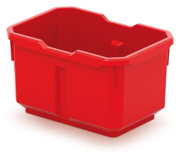 Prosperplast Sada úložných boxů 4 ks TITANIO 15,6 x 11 x 19,5 cm černo-červená
