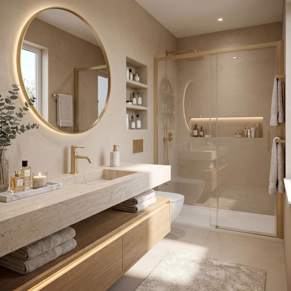 Rea Rea, Umyvadlová baterie Venti Brush Gold Low, REA-B9785
