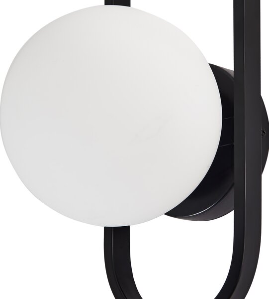 Nástěnná lampa VARDI Černá Kov