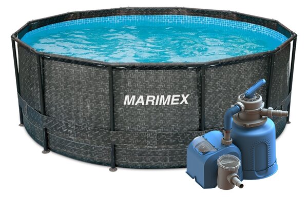 Marimex | Bazén Florida 3,66x1,22 m s pískovou filtrací - motiv RATAN | 19900121