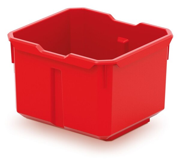 Prosperplast Sada úložných boxů 4 ks XEBLOCCK 15,7 x 14 x 21 cm černo-červená