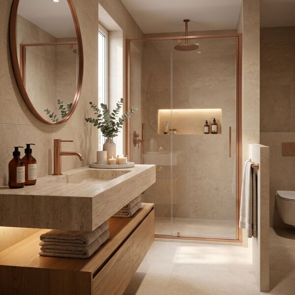 Rea Rea, Umyvadlová baterie Venti Brush Copper Low, REA-B9786