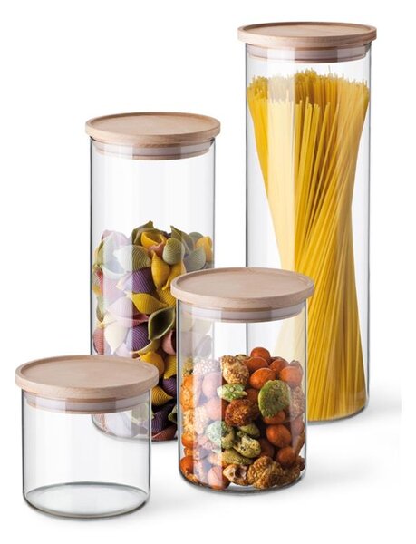 SIMAX NÁDOBA S DŘEVĚNÝM VÍKEM 800 ML