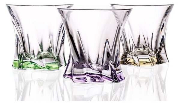 BOHEMIA COOPER COLOUR SKLENICE NA WHISKY 320ML SADA 6 KS
