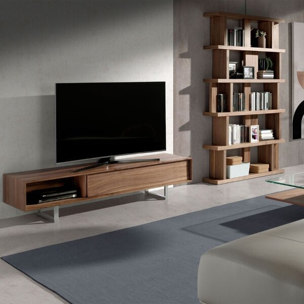 Ořechový TV stolek Angel Cerdá No. 3043, 180 x 44 cm