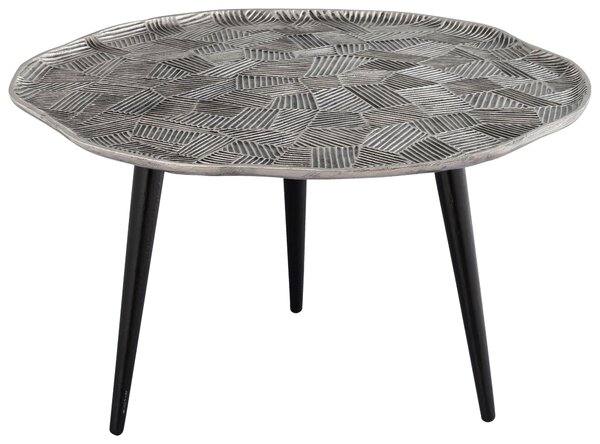 KONFERENČNÍ STOLEK, černá, barvy niklu, kov, 75/75/44 cm Ambia Home - Konferenční stolky