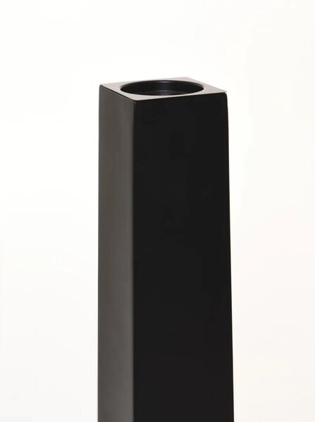 Váza/stojan na svíčky OBELISK, sklolaminát, výška 120 cm, černý mat