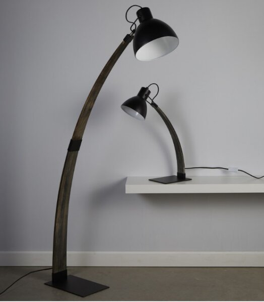 Searchlight EU1039BK Stolní lampa NANNA jasanové dřevo
