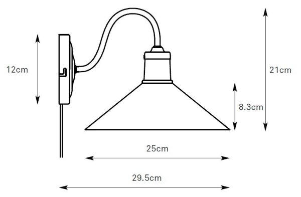 Markslöjd 108865 - Nástěnná lampa VELA 1xE27/40W/230V mosaz/bílá