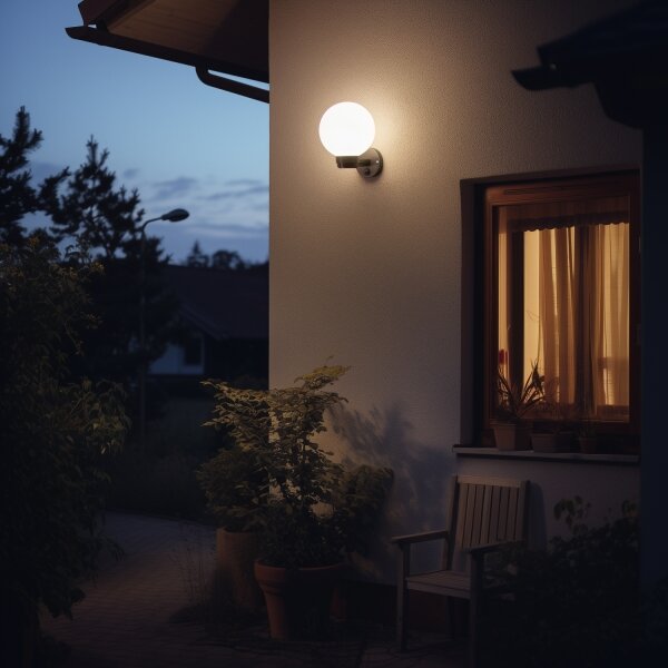 Brilagi-LED RGBW Venkovní nástěnné svítidlo HARBOR 1xE27/9W/230V IP33černá/bílá
