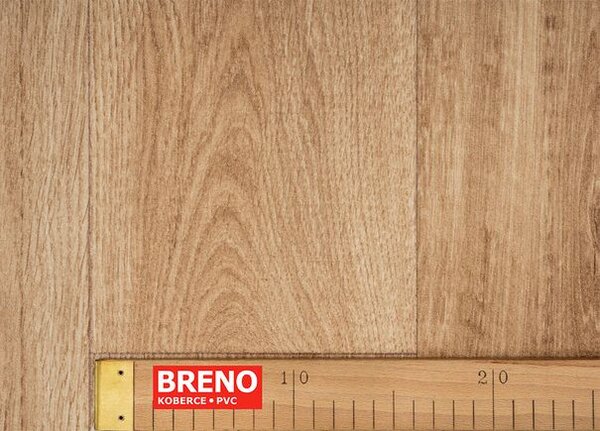 Breno PVC ECOTEX Helsinki 536 – světlé dřevo, šíře 400 cm