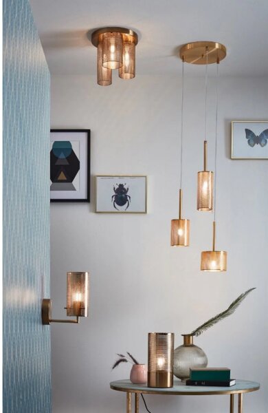 Brilliant 98940/18 Stolní lampa GRACIAN patina
