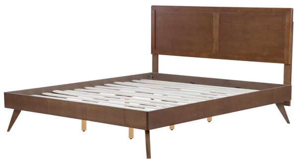 Postel ISTRES 180 x 200 cm Tmavý jasan