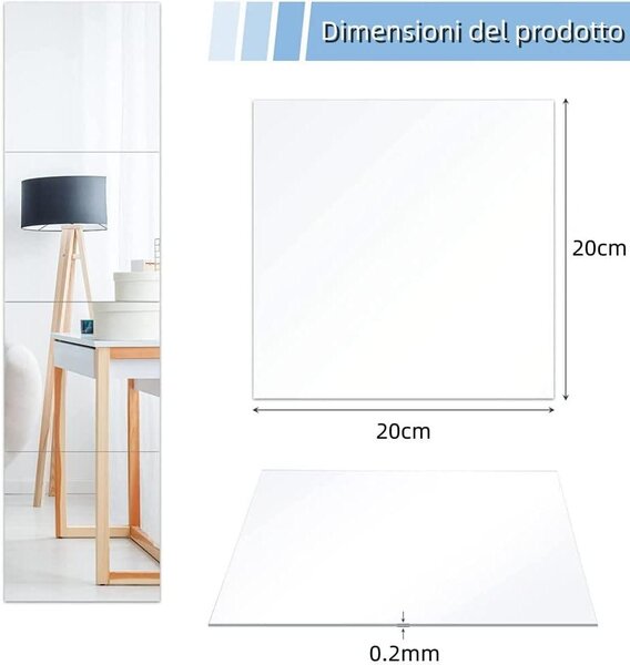 Samolepky na zeď ve tvaru listů, 10 kusů, rozměr 20 x 20 cm, vhodné jako dekorace na zeď