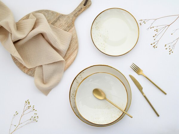 KOMBINOVANÁ SOUPRAVA, 12dílné, kamenina Creatable - Online Only nádobí, Online Only