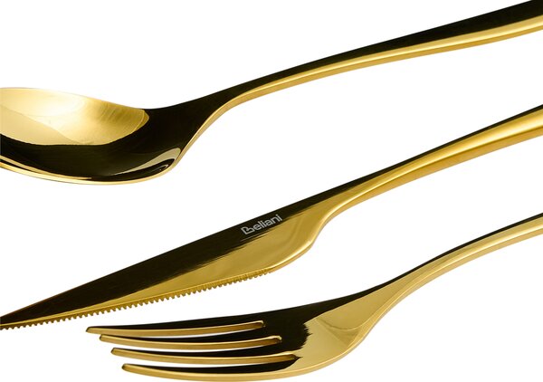 30dílná sada příborů FARFALLE Zlatá