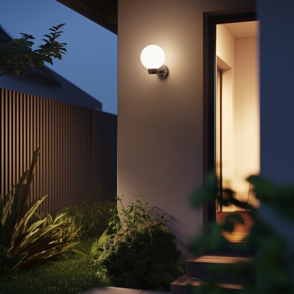 Brilagi -LED RGBW Ven nástěnné svítidlo HARBOR 1xE27/9W/230V IP33 antracit/bílá