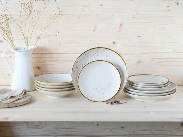 KOMBINOVANÁ SOUPRAVA, 12dílné, kamenina Creatable - Online Only nádobí, Online Only