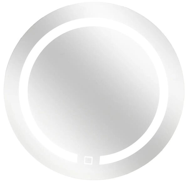 Kosmetické zrcátko LED, O 45 cm, bílé