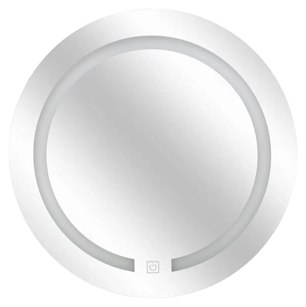 Kosmetické zrcátko LED, O 45 cm, bílé
