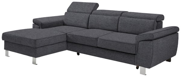 ROHOVÁ SEDAČKA, textil, šedá Xora - Sedací soupravy