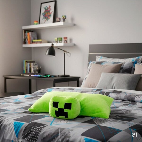 Multifunkční relaxační polštář Minecraft 2v1