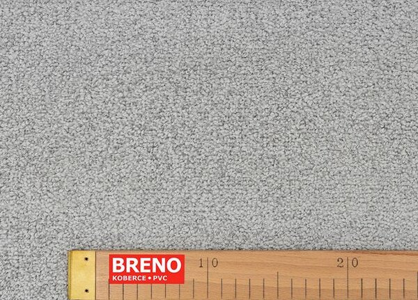 Breno Metrážový koberec OMNIA 92 – světle šedý, šíře 400 cm