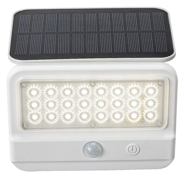 77090 Flaxton venkovní svítidlo solární LED 7W, 700lm, 4000K, IP54, senzor, bílá