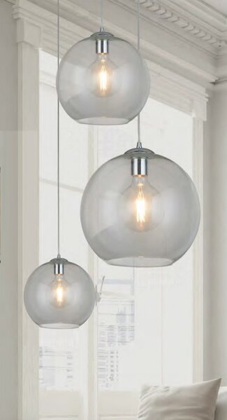 Searchlight 1621CL Závěsné svítidlo BALLS ČIRÉ průměr 25cm