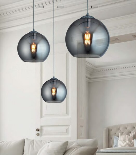Searchlight 1635SM Závěsný lustr BALLS SMOKE průměr 35cm