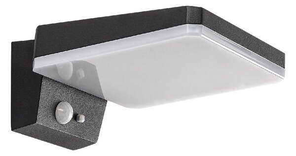 77078 Lassetvenkovní svítidlo solární LED 4,4W, 200lm, 4000K, IP54, senzor, černá