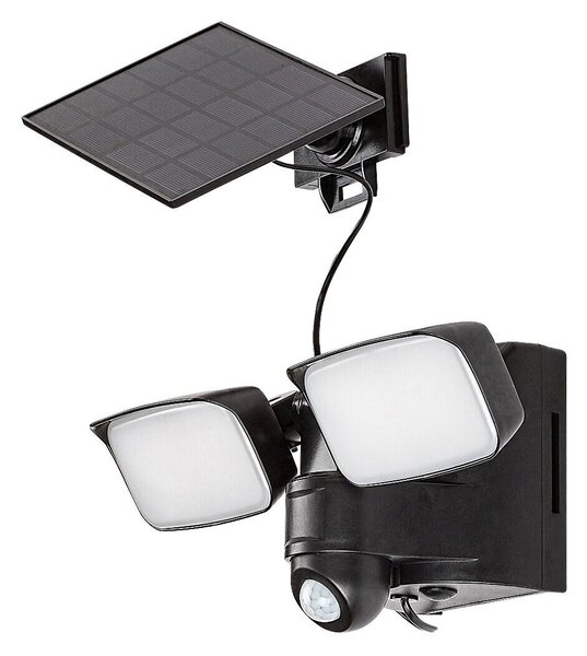 77091 Leszno venkovní svítidlo solární LED 10W, 800lm, 4000K, IP54, senzor, černá