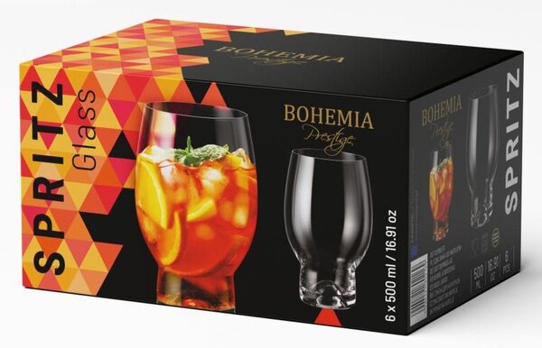 BOHEMIA PRESTIGE SPRITZ SKLENICE 500ML SADA 6 KS
