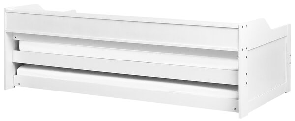 Rozkládací postel Borovicové dřevo EDERN 90 x 200 cm Růžová
