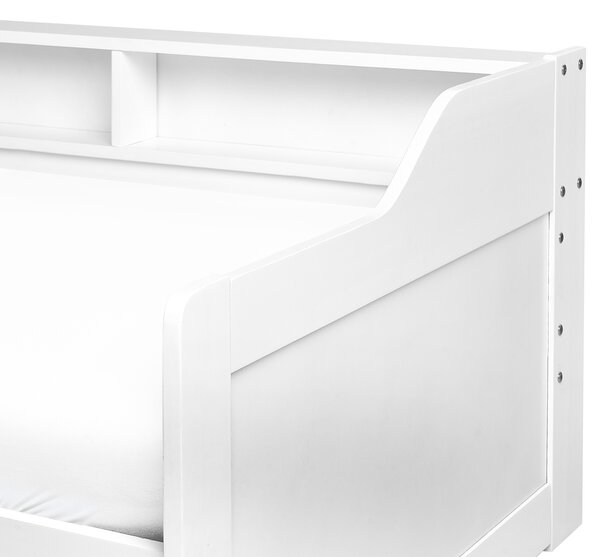 Rozkládací postel Borovicové dřevo EDERN 90 x 200 cm Růžová